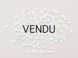 アンティーク ゼラチン製 スフレ スパンコール 約6mm ブルー・グリーン ラウンド型