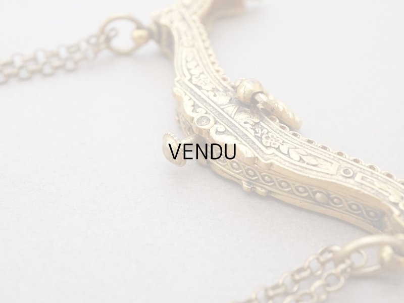 画像4: 1900年頃 アンティーク 小さなバッグのがま口