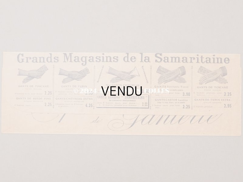 画像5: 1900年頃 アンティーク グローブ用 天使の紙袋 GANTS LAVABLES SAMARITAINE - GRANDS MAGASINS DE LA SAMARITAINE -