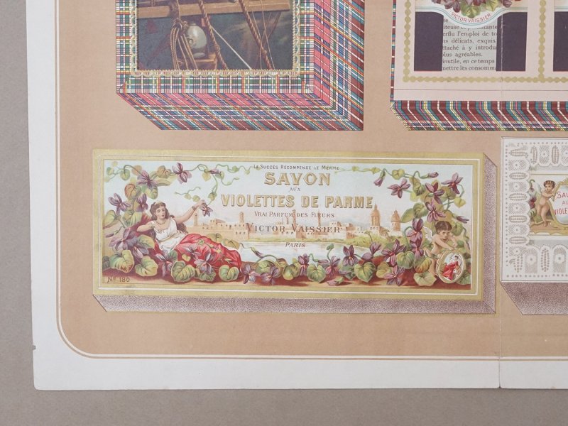 画像3: 19世紀末 アンティーク パフュームリーのパッケージデザイン画 - VICTOR VAISSIER PARIS -