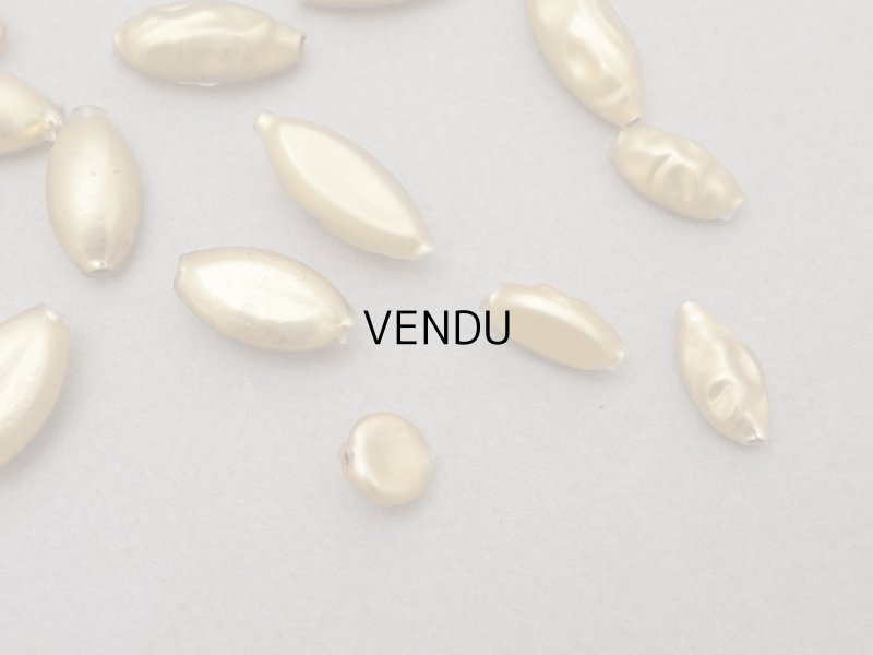 画像4: アンティーク スフレビーズ ゴールド 吹きガラス製ビーズ  16ピースのセット