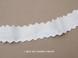 画像1: アンティーク スカラップレース コットン製 1.46m 3.2cm幅 (1)