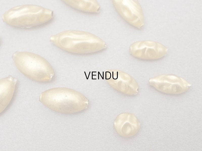 画像2: アンティーク スフレビーズ ゴールド 吹きガラス製ビーズ  16ピースのセット