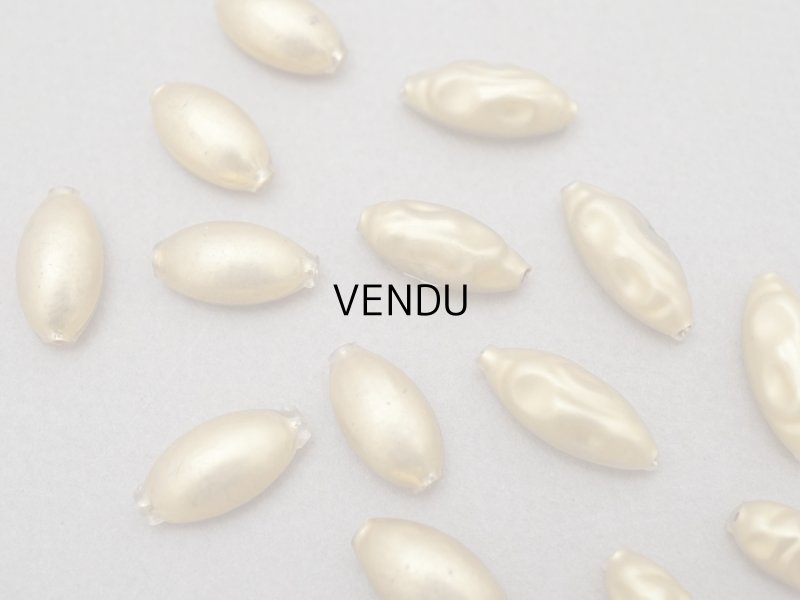 画像3: アンティーク スフレビーズ ゴールド 吹きガラス製ビーズ  16ピースのセット