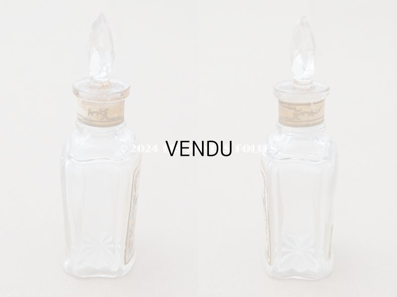 画像4: アンティーク 香水瓶 パウダーピンクのラベル ESSENCE GIROFLEE FLEUR - AU BON MARCHE -