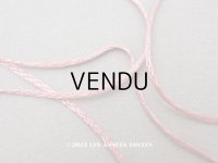 アンティーク 紐 極細 1mm幅 グレイッシュピンク 3m