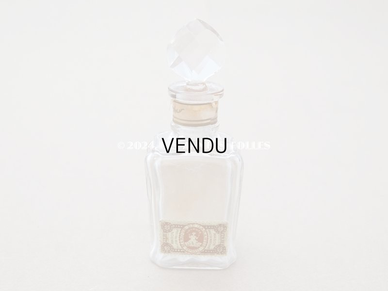 画像3: アンティーク 香水瓶 パウダーピンクのラベル ESSENCE GIROFLEE FLEUR - AU BON MARCHE -