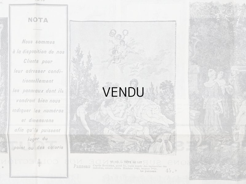 画像5: 1906年 アンティーク ルーブル百貨店 大きなカタログ 100×70cm PANNEAUX ET TABLEAUX EN IMITATION - GRANDS MAGASINS DU LOUVRE -