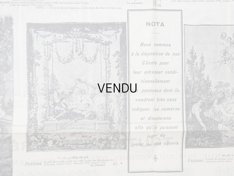 画像6: 1906年 アンティーク ルーブル百貨店 大きなカタログ 100×70cm PANNEAUX ET TABLEAUX EN IMITATION - GRANDS MAGASINS DU LOUVRE -