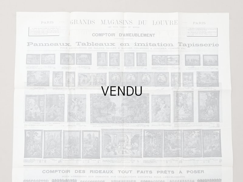 画像3: 1906年 アンティーク ルーブル百貨店 大きなカタログ 100×70cm PANNEAUX ET TABLEAUX EN IMITATION - GRANDS MAGASINS DU LOUVRE -
