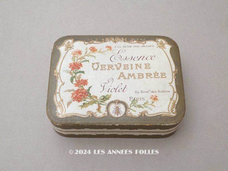 画像1: アンティーク ヴェルヴェヌのパフュームボックス ESSENCE VERVEINE AMBREE - VIOLET PARIS -