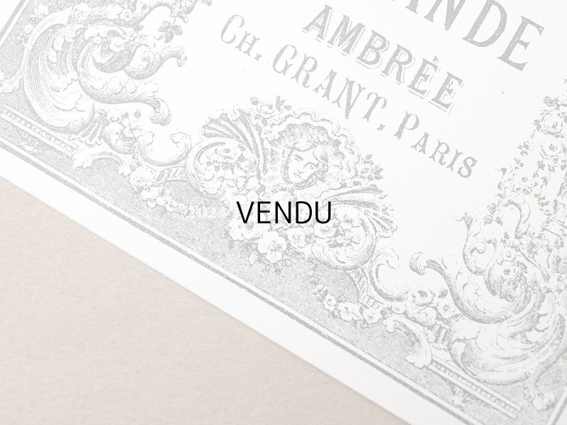 画像2: 19世紀末 アンティーク パフュームラベル EAU DE VIE DE LAVANDE AMBREE - CH.GRANT PARIS -