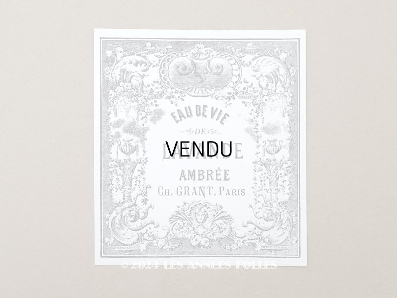 画像1: 19世紀末 アンティーク パフュームラベル EAU DE VIE DE LAVANDE AMBREE - CH.GRANT PARIS -