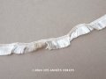 1900年頃 アンティーク フリンジのトリム オフホワイト&エクリュ 89cm 1.7cm幅 