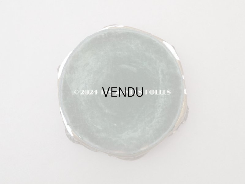 画像3: 19世紀末 アンティーク ロカイユ装飾の台座 モスグリーンのベルベット