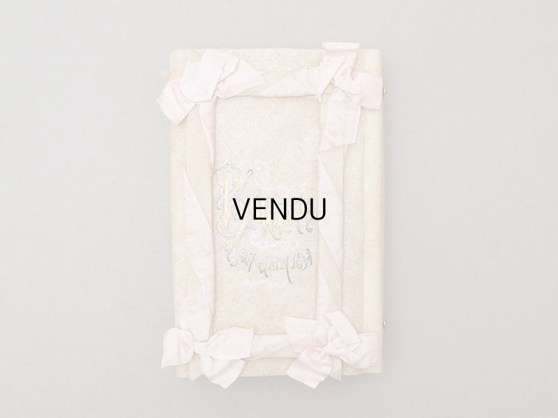 画像4: 1892年 アンティーク オリジナルボックス入り バテムのドラジェボックス ピンクのリボン&レースペーパー