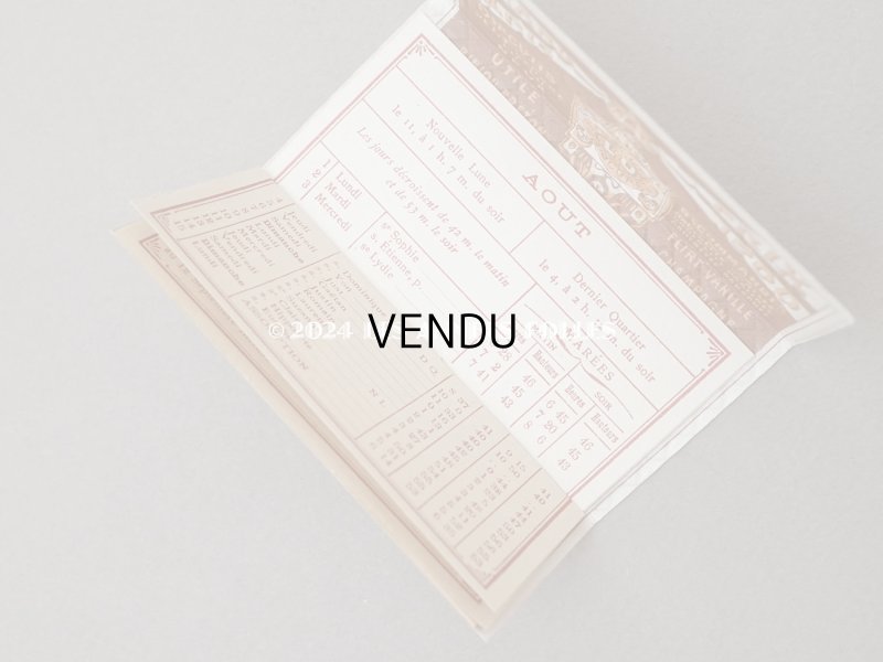 画像5: 1904年 アンティーク『LU』カレンダー ウエハース型 GAUFRETTE VANILLE - LEFEVRE-UTILE -