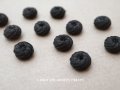 アンティーク 8~9mm シルク製 くるみボタン 渦巻き 極小 黒 11ピースのセット