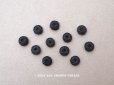 画像2: アンティーク 8~9mm シルク製 くるみボタン 渦巻き 極小 黒 11ピースのセット (2)