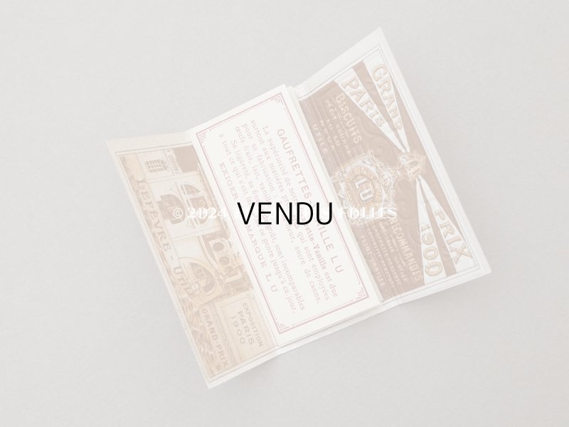 画像9: 1904年 アンティーク『LU』カレンダー ウエハース型 GAUFRETTE VANILLE - LEFEVRE-UTILE -