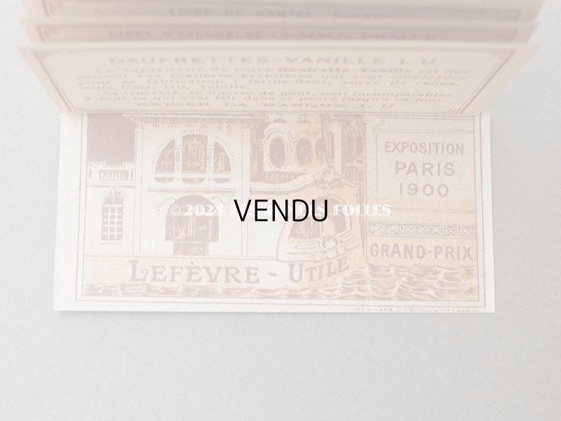 画像10: 1904年 アンティーク『LU』カレンダー ウエハース型 GAUFRETTE VANILLE - LEFEVRE-UTILE -