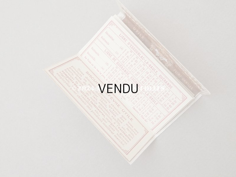 画像8: 1904年 アンティーク『LU』カレンダー ウエハース型 GAUFRETTE VANILLE - LEFEVRE-UTILE -