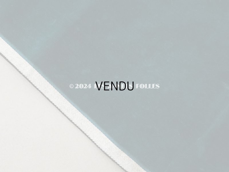 画像7: 19世紀末 アンティーク シルク製 ベルベット 生地 ブルーグリーン ファブリック 45×100cm　