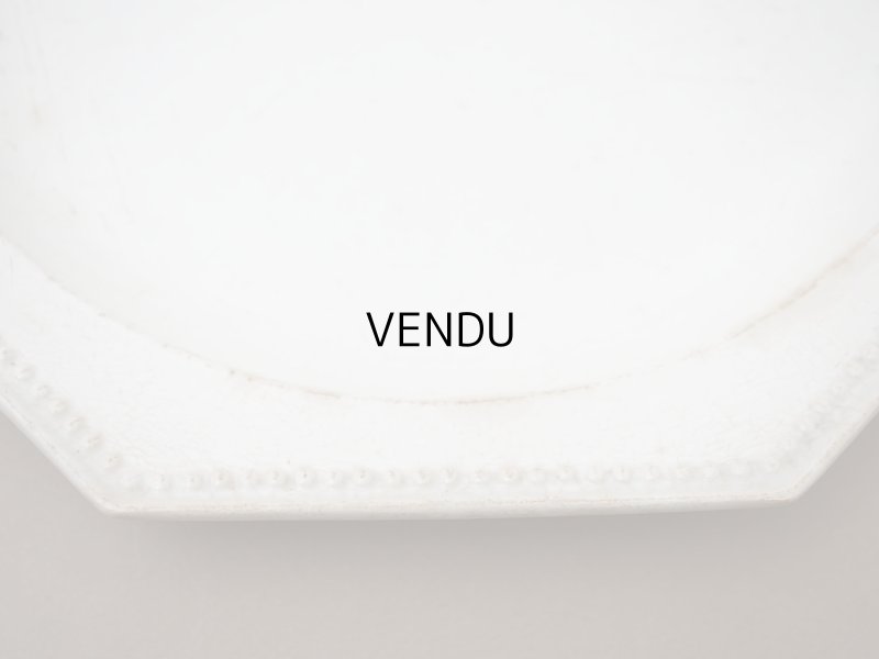 画像6: 1820年頃 アンティーク 大皿 オクトゴナル プレート 29cm - GIEN - 