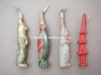 画像6: 1900年頃 アンティーク クリスマス用 キャンドル 4点セット
