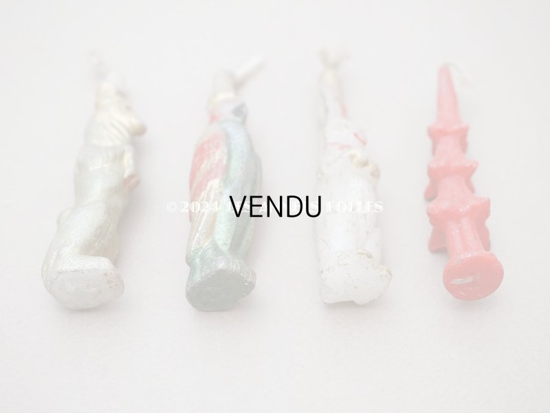 画像4: 1900年頃 アンティーク クリスマス用 キャンドル 4点セット