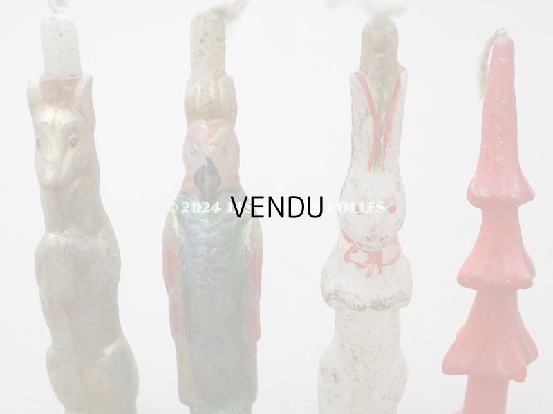 画像3: 1900年頃 アンティーク クリスマス用 キャンドル 4点セット