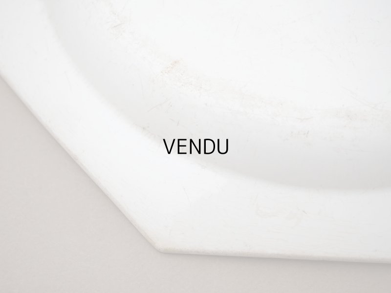 画像13: 1820年頃 アンティーク 大皿 オクトゴナル プレート 29cm - GIEN - 