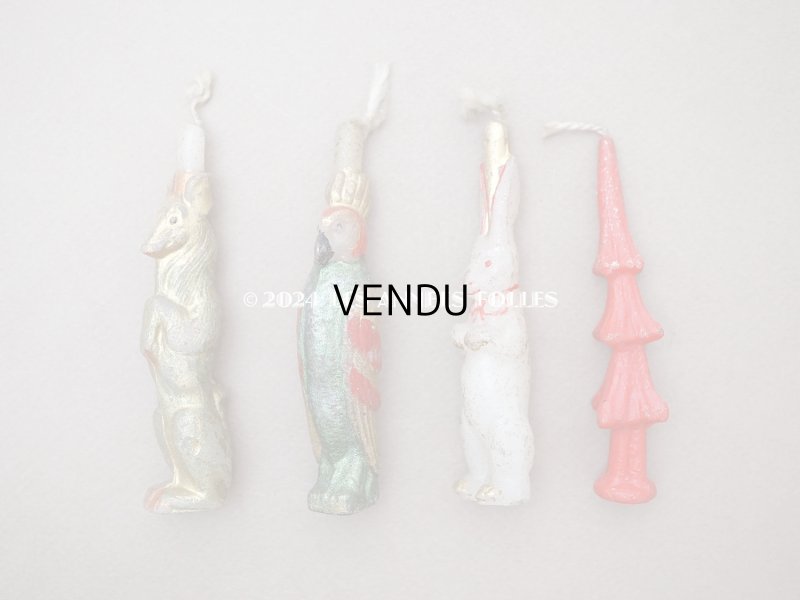 画像5: 1900年頃 アンティーク クリスマス用 キャンドル 4点セット