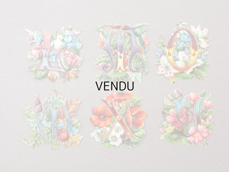 画像4: ＊蚤の市＊1900年頃 アンティーク ダイカットクロモ 16点のセット