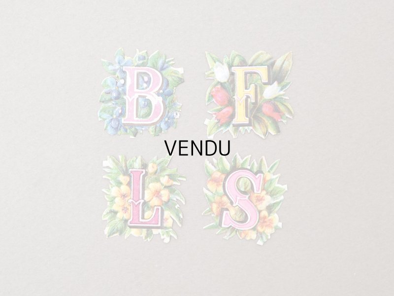 画像2: ＊蚤の市＊1900年頃 アンティーク ダイカットクロモ 16点のセット