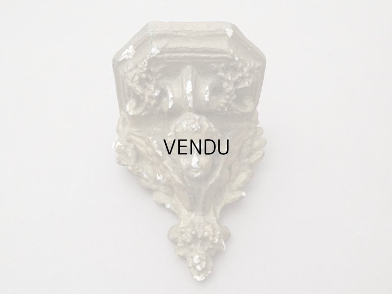 画像2: ＊蚤の市＊19世紀末 天使の石膏の小さな飾り棚 2点セット ウォールシェルフ アンティーク 