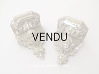 ＊蚤の市＊19世紀末 天使の石膏の小さな飾り棚 2点セット ウォールシェルフ アンティーク 