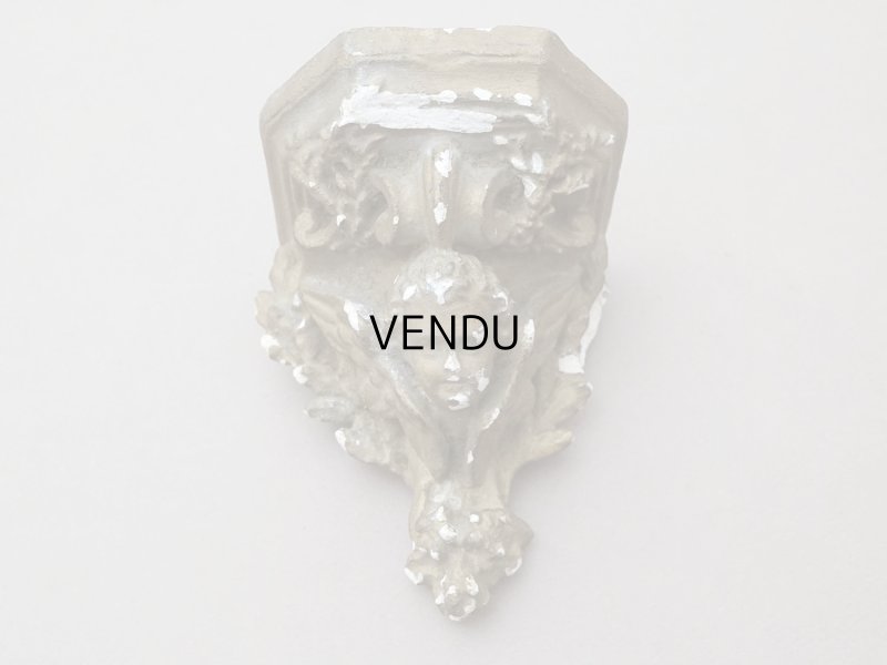 画像7: ＊蚤の市＊19世紀末 天使の石膏の小さな飾り棚 2点セット ウォールシェルフ アンティーク 