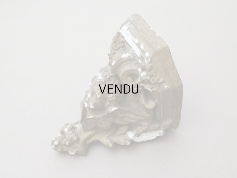 画像8: ＊蚤の市＊19世紀末 天使の石膏の小さな飾り棚 2点セット ウォールシェルフ アンティーク 