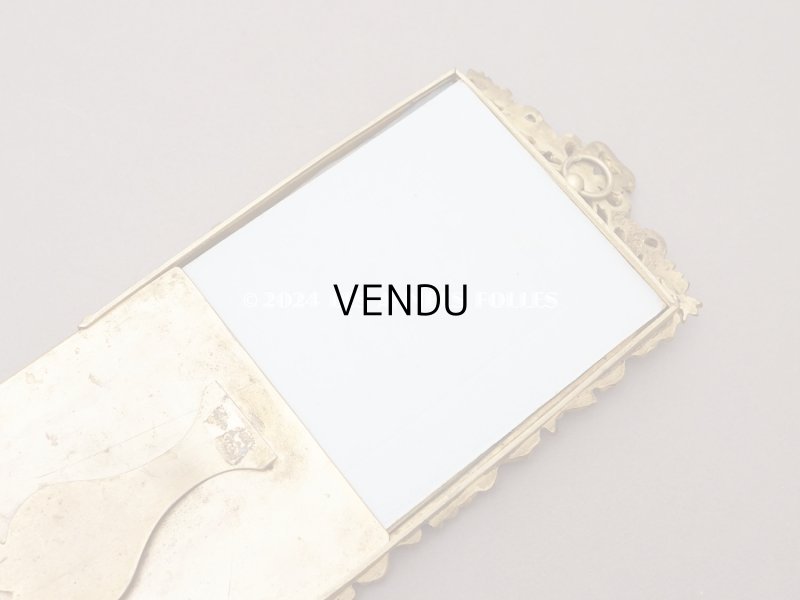 画像12: 【クリスマスセール2024対象外】19世紀末 アンティーク  ブロンズ製 フォトフレーム  薔薇とリボンのガーランド