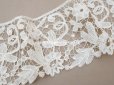 画像4: アンティーク デュシェスレース 花模様 エクリュ 手編みのボビンレース (4)