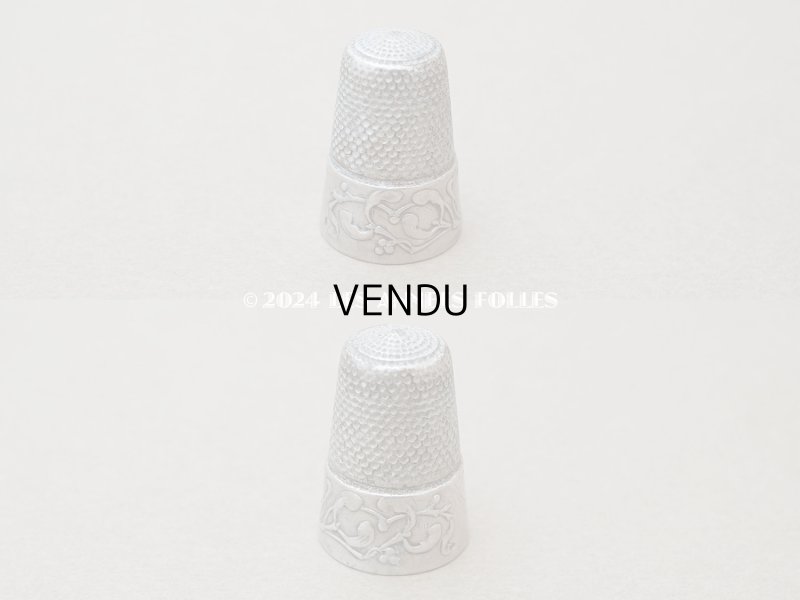 画像3: 1900年頃 アンティーク ヤドリギ シルバー製 指ぬき 裁縫道具