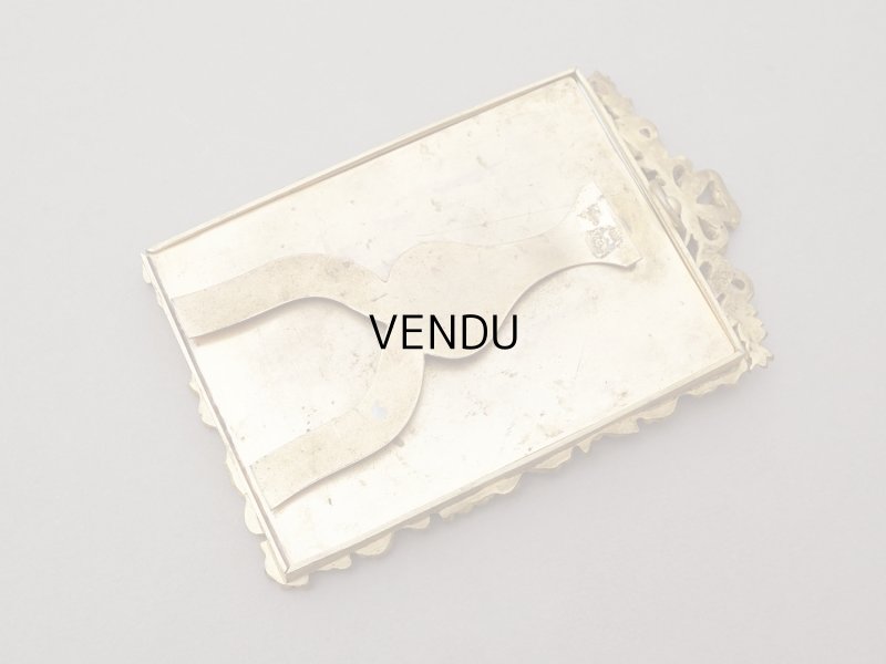 画像11: 【クリスマスセール2024対象外】19世紀末 アンティーク  ブロンズ製 フォトフレーム  薔薇とリボンのガーランド