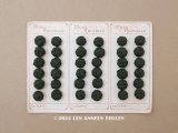 【クリスマスセール2024対象外】アンティーク 炭黒 リネンのくるみボタン 11〜12mm 36ピース