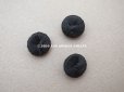 画像4: アンティーク シルク製 くるみボタン 12mm 黒 6ピースのセット  (4)