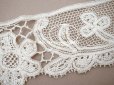 画像7: アンティーク レース 花とリボンのガーランド 手編みのボビンレース＆ニードルレース 1.4m 生成り