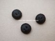 画像3: アンティーク シルク製 くるみボタン 12mm 黒 6ピースのセット  (3)