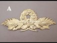 画像5: 【クリスマスセール2024対象外】19世紀末 未使用 アンティーク レースペーパー 薔薇＆リボンのリース 23×10cm