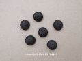 アンティーク シルク製 くるみボタン 14mm 黒 6ピースのセット 