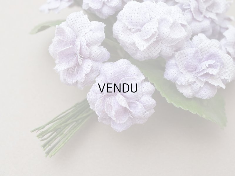 画像2: アンティーク 菫の布花 パルマ菫